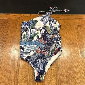 FarmRio one shoulder swimsuit